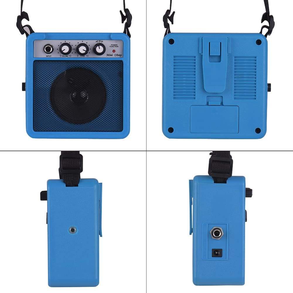 5W Mini Acoustic Electric Guitar Amplifier Combo Sound Speaker Colorful Musical Instrument Apartment W/ Headphone Input
