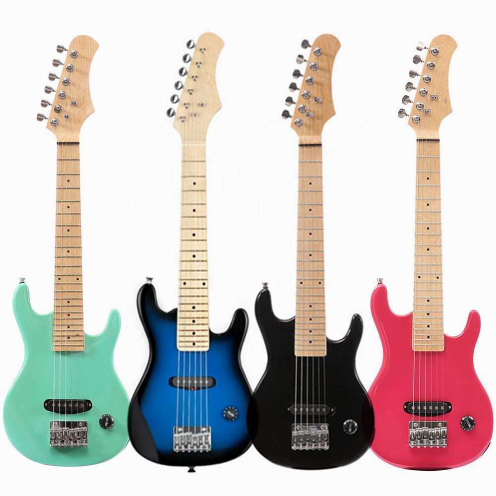 JEURON 30-Inch Mini Electric Guitar for Kids - High Gloss Finish Beginner Instrument