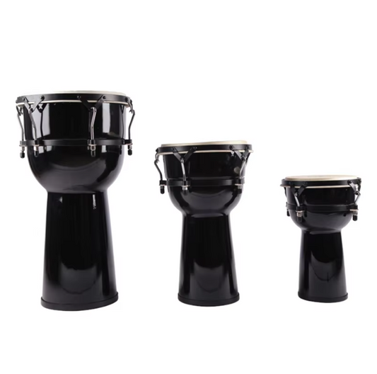 Jeuron Supply Customized Percussion Instrument Excellent Handmade Fiberglass African Drum 8" 10" 12"  Wooden Splicing
