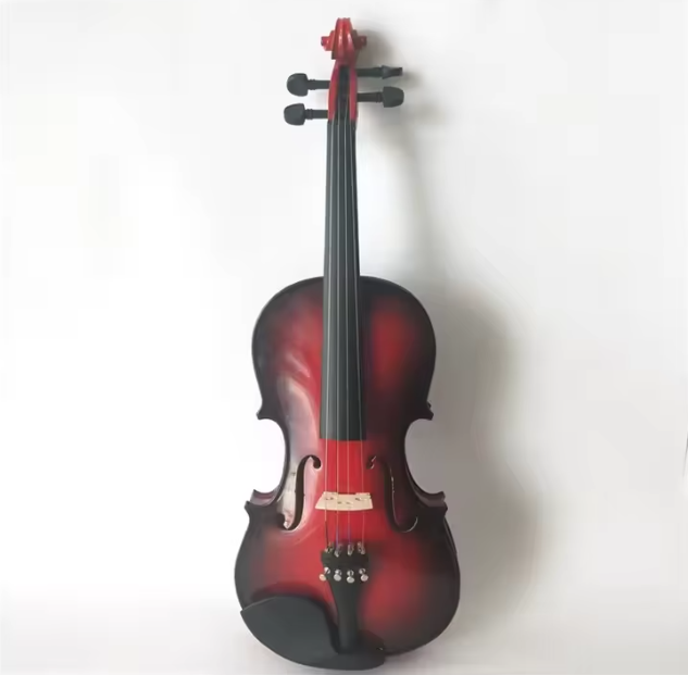 Jeuron China Top Sale Full-Size Spectrum Professional Handmade Solid Violin with Case for Students and Beginners