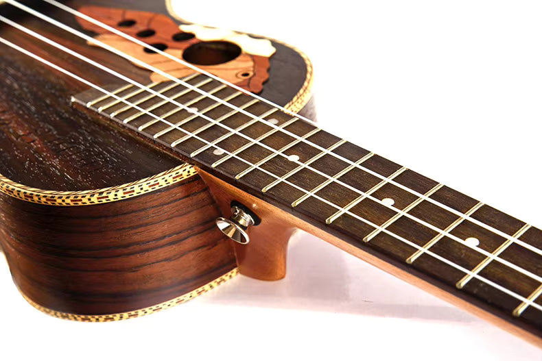 Jeuron Wholesale Oem Body 21 Inch Soprano Grape Hole Rosewood Hawaiian Ukulele Small Guitar