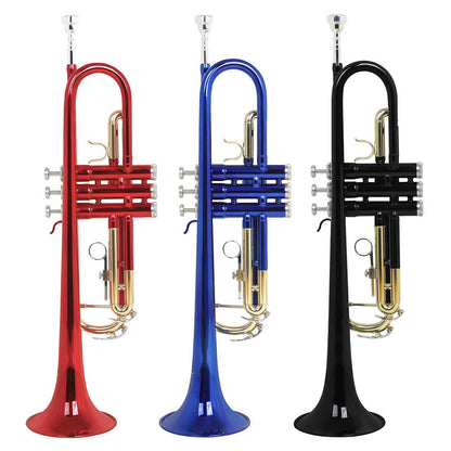 Jeuron Standard Bb Trumpet – Brass Body with Gold Keys, Ideal for Beginners & Professional Practice