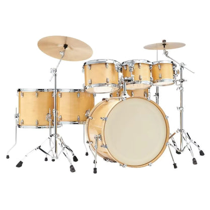 Classic 7-piece Shell Pack with Snare Drum Gloss Natural Blonde Maple 8/10/12" Double 14/16" Maple Wood Musical Instruments
