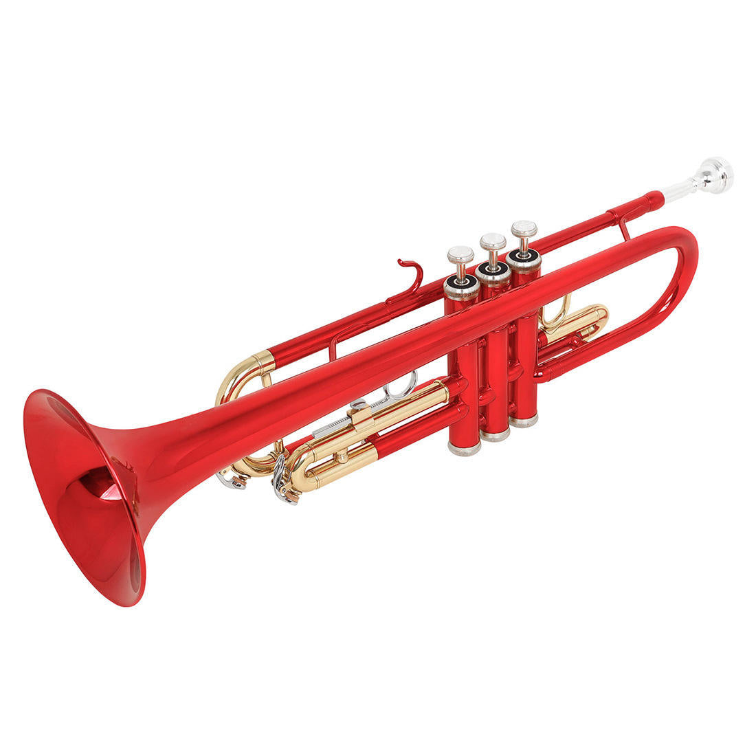 Jeuron Standard Bb Trumpet – Brass Body with Gold Keys, Ideal for Beginners & Professional Practice