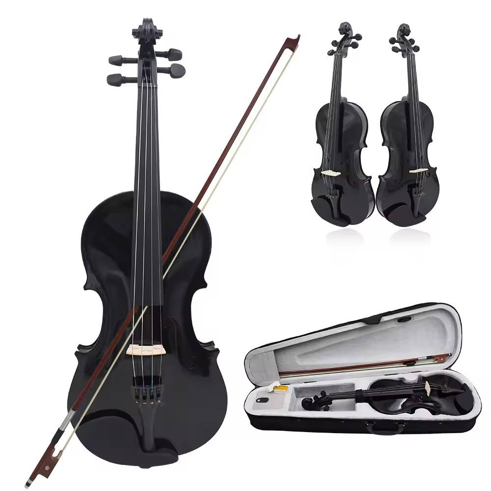Jeuron High-Quality Solid Spruce Violin (4/4) – Vintage Matte Style for Students & Grade Exams