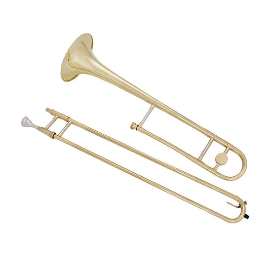 Jeuron Bb Tenor Trombone - Professional Brass Lacquer Finish for Orchestra, Beginners, and Grade Examinations