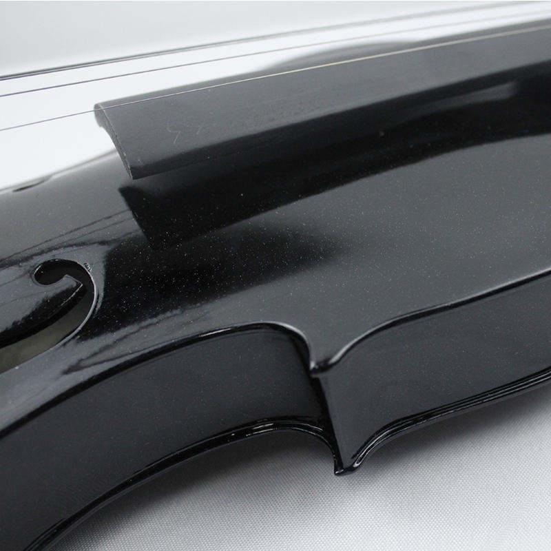 Jeuron 4/4 Electric Violin High Gloss Black – Full Size Silent Practice Instrument for Beginners & Pros