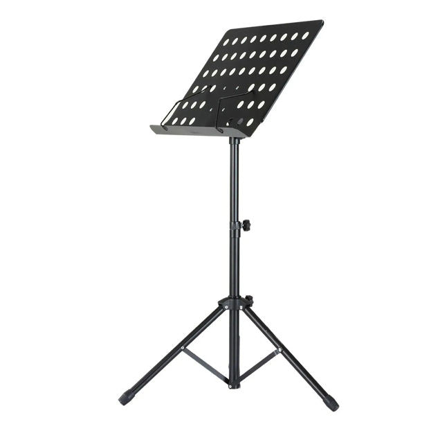 Jeuron Professional 3-Section Alloy Music Stand - Height Adjustable & Foldable Sheet Music Rest for Orchestras, Practice, and Reading