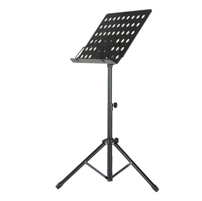 Jeuron Professional 3-Section Alloy Music Stand - Height Adjustable & Foldable Sheet Music Rest for Orchestras, Practice, and Reading