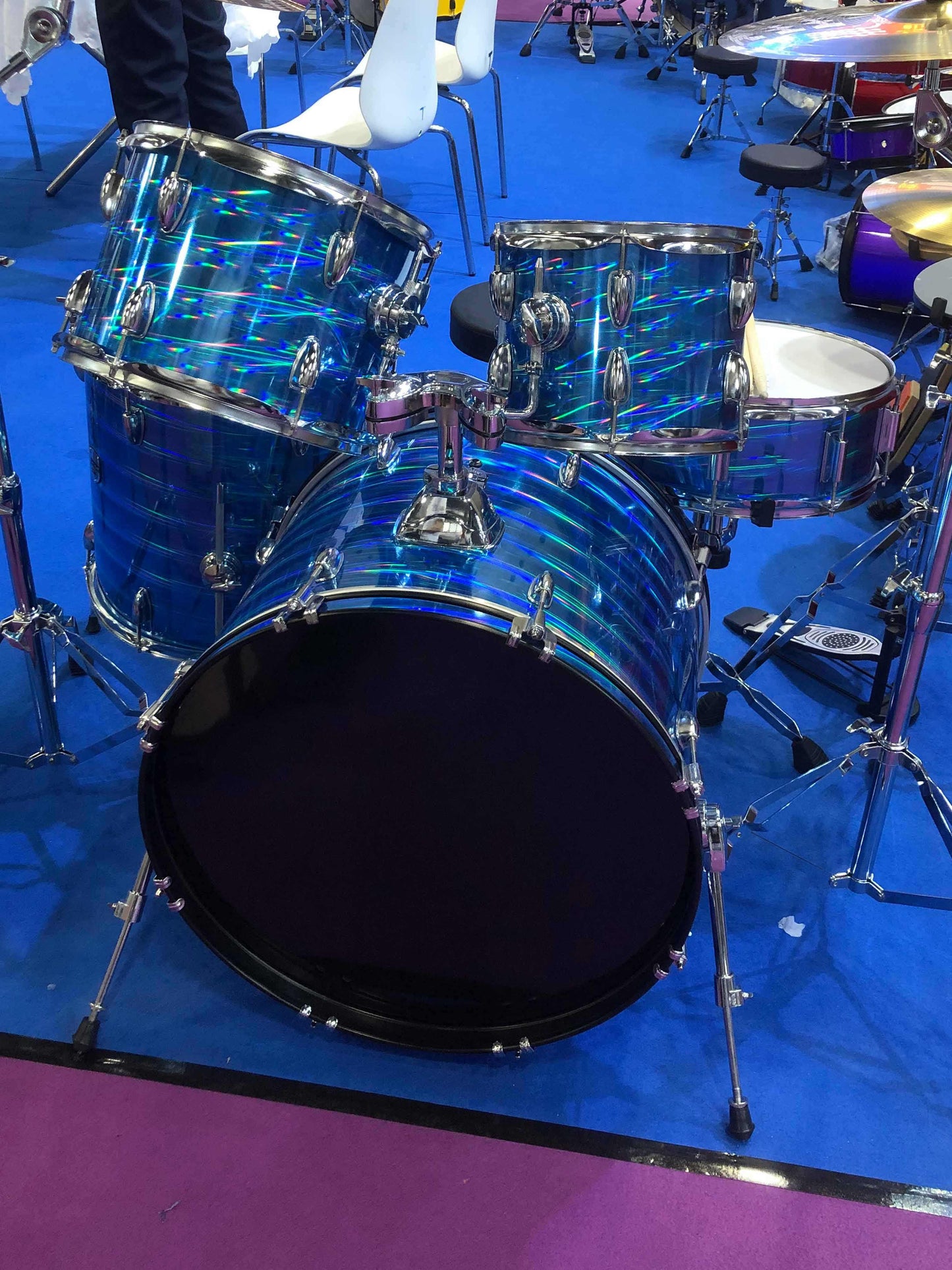 Jeuron Professional 5-Piece Drum Set - 5 Drums 3 Cymbals Birch Wood Shells for Adults - OEM/ODM Available