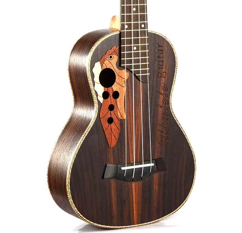 Jeuron Wholesale Oem Body 21 Inch Soprano Grape Hole Rosewood Hawaiian Ukulele Small Guitar