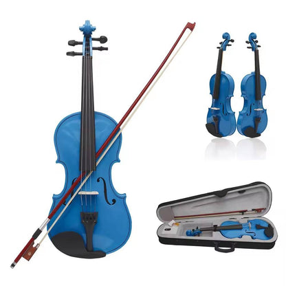 Jeuron High-Quality Solid Spruce Violin (4/4) – Vintage Matte Style for Students & Grade Exams