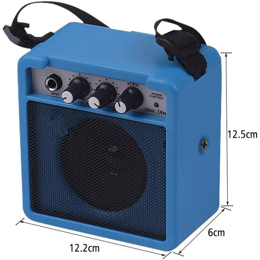 5W Mini Acoustic Electric Guitar Amplifier Combo Sound Speaker Colorful Musical Instrument Apartment W/ Headphone Input