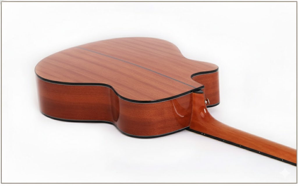 Jeuron  40" Sapele Wood Acoustic Guitar - Premium Cutaway Design for Beginners