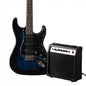 Jeuron Full Size 39 Inch Basswood Body Maple Neck Customised Colors Stringed Instrument Electric Guitar Kit with 25 Watt Amplifier